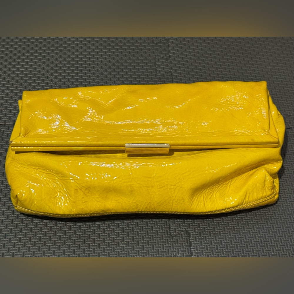 Yellow Clutch Wristlet